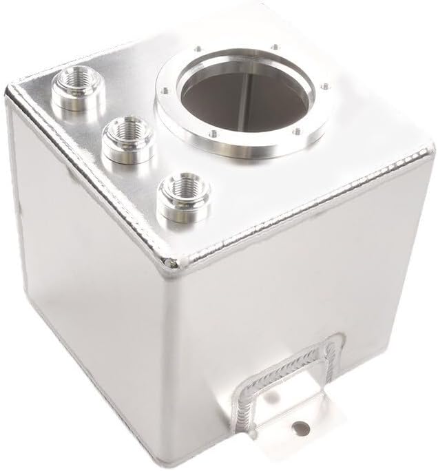 ya 8 8.24 baidi 2L Car Fuel Swirl Surge Tank Alloy Surge Tank Suitable for 044 Fuel Pump Blank Silver
