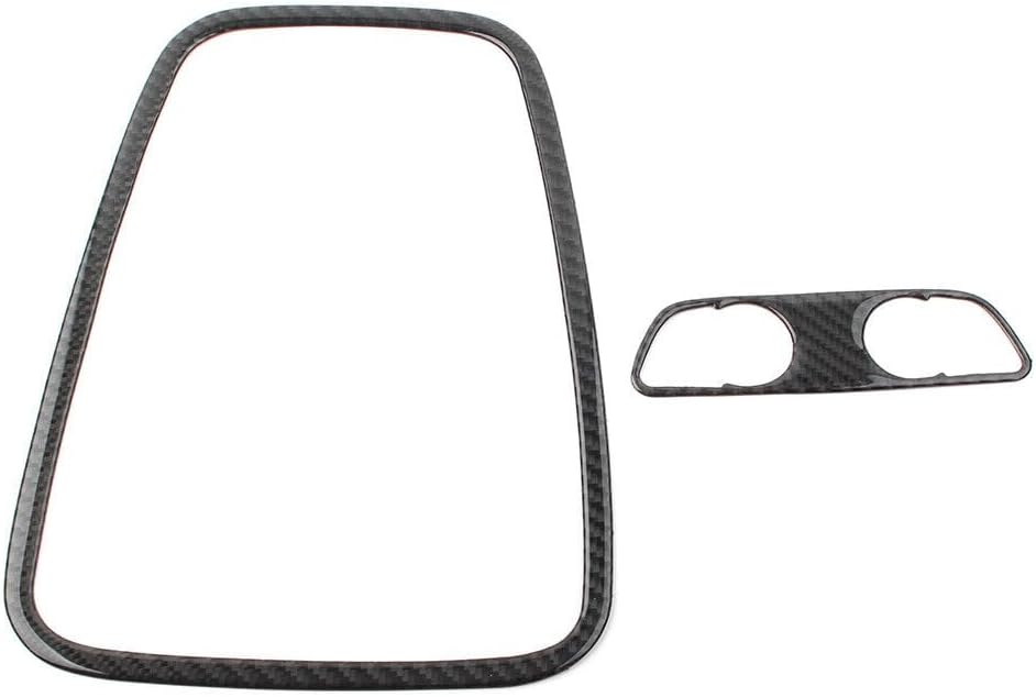 ya 9 10.24 2X Carbon Fiber Style Reading Light Cover Trim Fit for Audi A4 B9 2017-2020