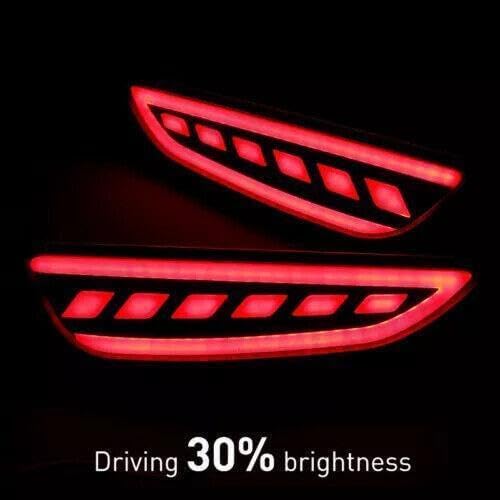 ya 4 8.8 for Hyundai Accent Hatchback 2012-2017 Lights LED Rear Fog Lights/Brake warning