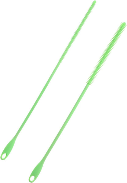 ya 26 10.21 baidi 2 Pcs Silicone Straw Brush 9.4 Inch Bottle Straw Brushes n (6mm+8mm)-2