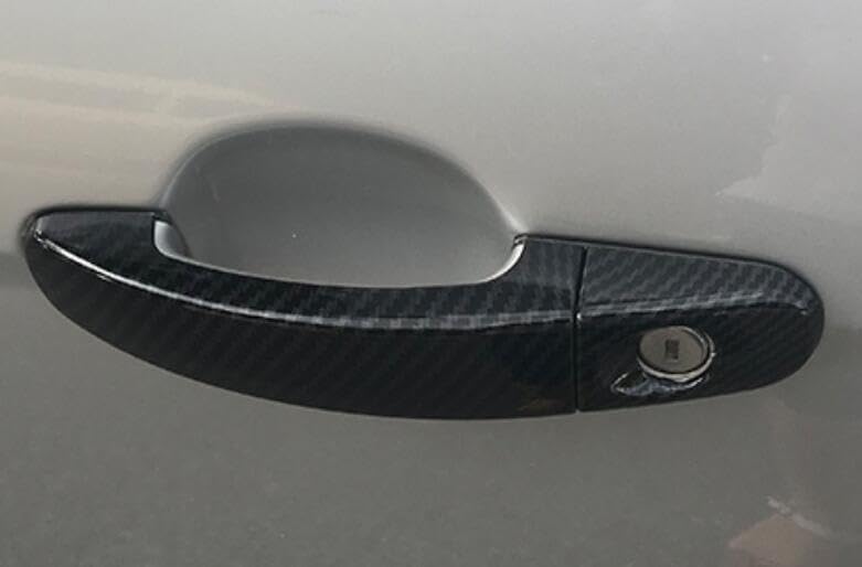 ya 2 8.15 Carbon Fiber Exterior Door Handle Cover Trim for Ford Ranger 2015-2022