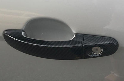 ya 2 8.15 Carbon Fiber Exterior Door Handle Cover Trim for Ford Ranger 2015-2022