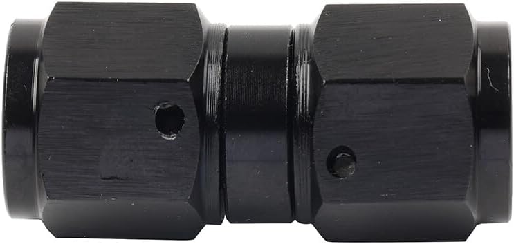 ya 10 9.16 baidi 4AN Female to Female Straight Swivel Coupler Union Fitting Adapter Black