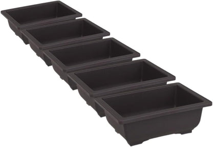 ya 26 10.21 baidi 5 Pcs Bonsai Pots tangular Flower Flowerpot Succulent Planter