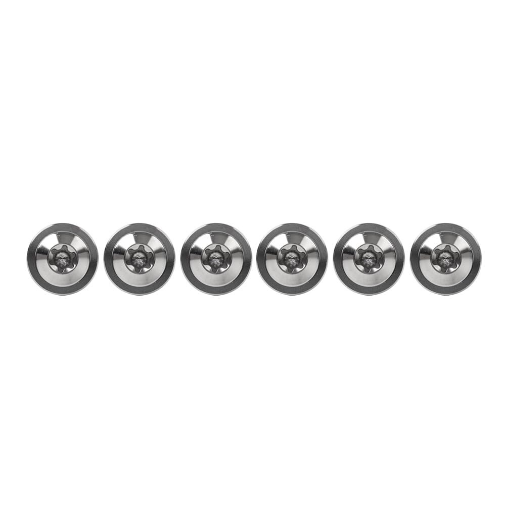 ya 6 8.24 baidi 6pcs Bolts Truss Torx Head Self Tapping Screws M5x15mm Fastener Silver