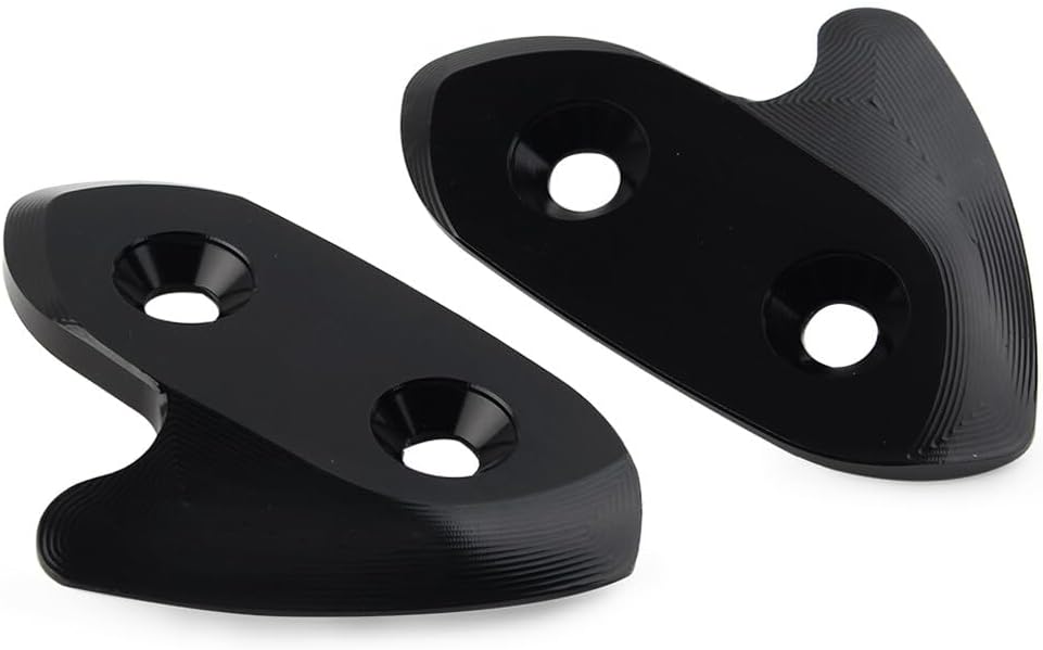 ya 23 10.7 baidi Rearview Mirror Block Off Base Plates Mount Black Fit for Yamaha R1 YZF YZF-R1 15-19