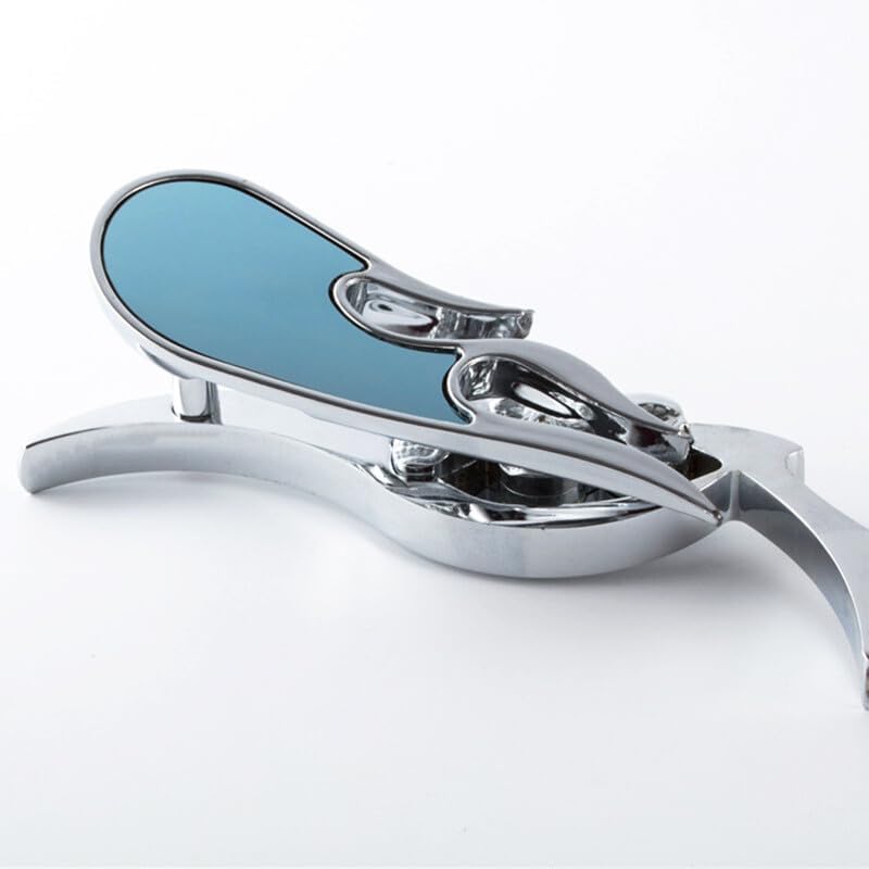 ya 2 8.15 Motorcycle Rearview Mirror Left and Right for Chopper Cruiser Bicycle Chrome