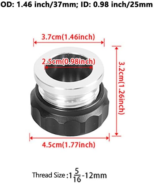 ya 5 8.10 ID 0.98 /25mm Aluminum Alloy Weld Billet On Filler Neck Cap Oil Fuel Water Tank