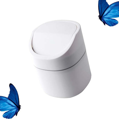 ya 13 9.15 baidi Push Trash Can Cute for Mini Desktop Waste Container Table Bin for Car