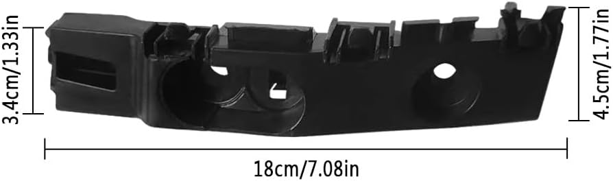 ya 27 10.13 baidi For 2014-2021 Durango Front Right Passenger Side Bumper Cover Bracket Black