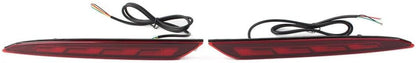 ya 4 8.14 Rear Fog Brake Light Turn Signal Reflector Bumper Light for Tesla Model S 12-22