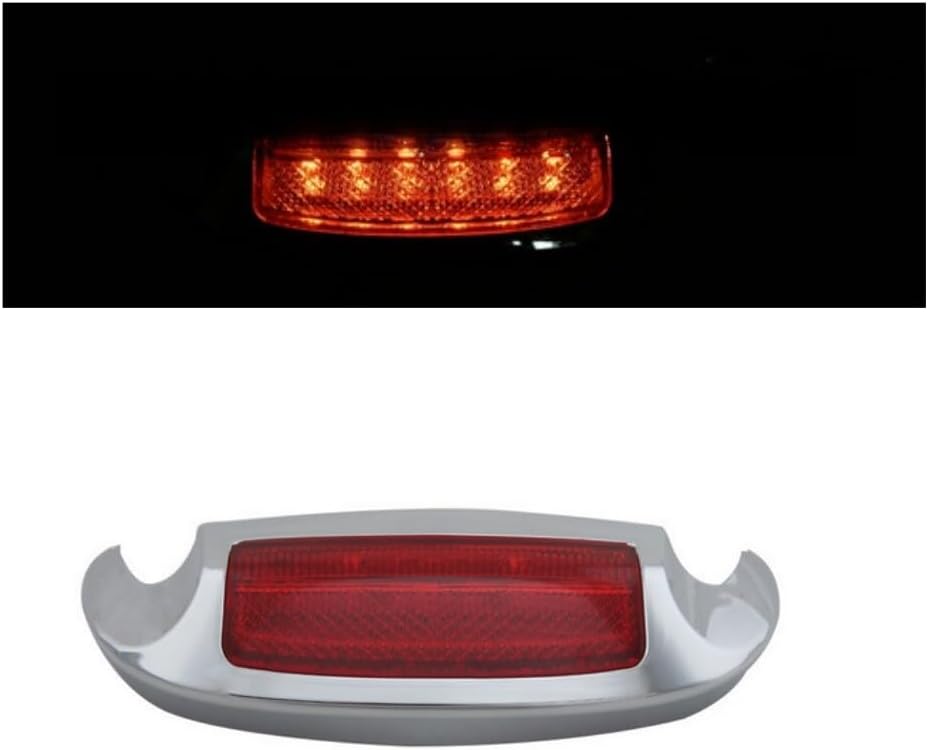 ya 23 10.7 baidi Motor Front LED Fender Tip Light Red Lens for Harley Road King FLHR 2014-2023