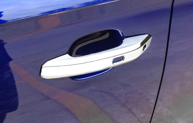 ya 5 8.10 for Audi Q5 2018-21 ABS Chrome Exterior Outside Door Handle Cap Cover Trim 4PCS