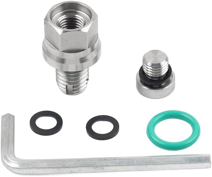 ya 2 8.15 M10.4-1.25x15mm Oil Drain Plug Self-Tapping Piggyback Stainless Steel Repair Set