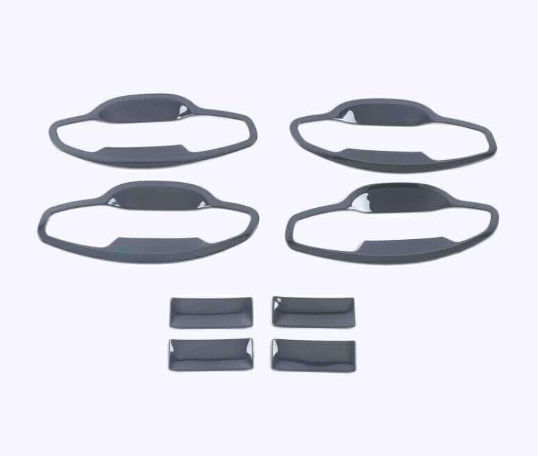 ya 5 8.10 for Kia K5 Optima 2021-2024 Black Look Exterior Side Door Handle Bowl Cover Trim