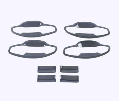 ya 5 8.10 for Kia K5 Optima 2021-2024 Black Look Exterior Side Door Handle Bowl Cover Trim