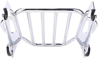 ya 12 10.8 baidi Detachable two-way luggage rack suitable for Harley '09-'23 Road King Street Glide chrome