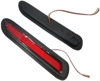 ya 4 8.10 12V red lens LED car rear bumper reflector taillight drive brake fog light 2PCS