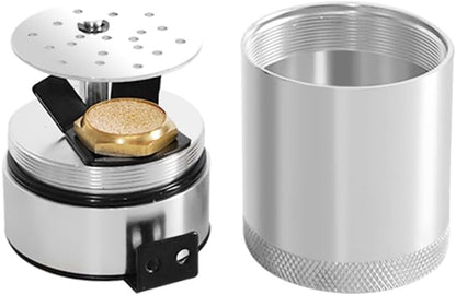 ya 9 10.24 Oil Catch Tank Confused 2 Port Oil Catch Tank Reservoir Drain Valve Universal Silver