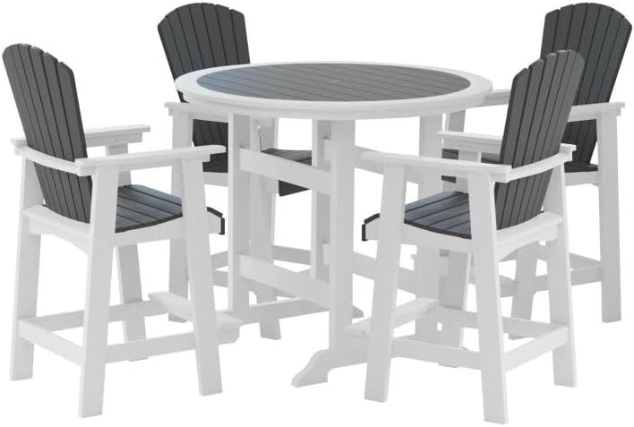 ya 28 10.13 baidi for Patio White 5 Piece Bar Table Sets Tall Adirondack Chairs