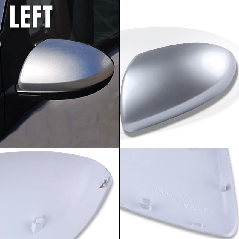 ya 11 9.14 baidiFront Left+Right Side Rearview Mirror Cover Cap No Signal for Mazda 3 2010-2013