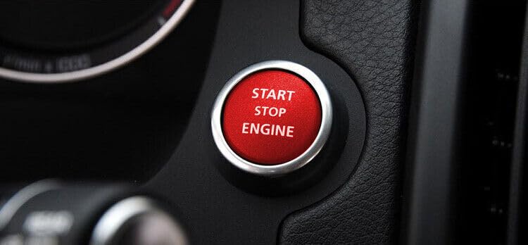 ya 6 8.24 baidi Red Car Start Stop Engine Switch Cover for Land Rover Discovery 10-13 @