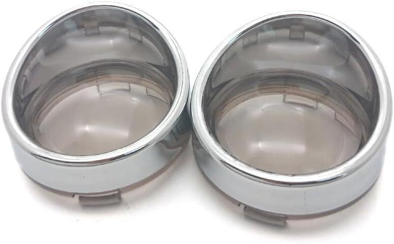 ya 4 8.8.2 Chrome Turn Signal Light Indicator Smoke Visor Lens for Harley Sportster 2000-UP