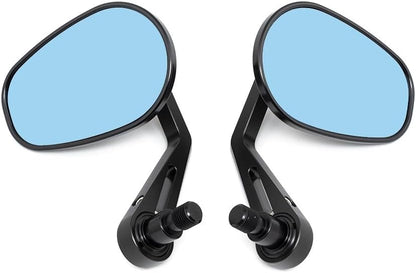 ya 2 8.15 Black CNC Handlebar End Oval Side Mirror for Yamaha XSR700 XSR900 MT-07 XJ6 FZ8
