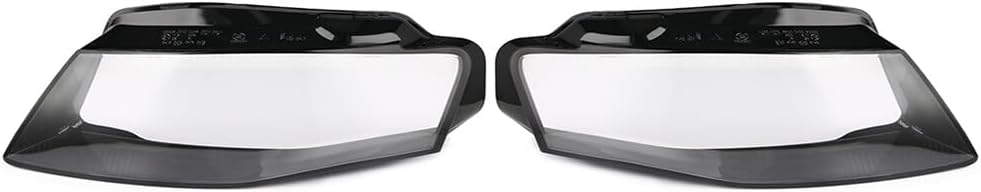 ya 4 8.10 Pair Left&Right Headlight Lens Cover Clear Headlamp shell for Audi A4 2009-2012