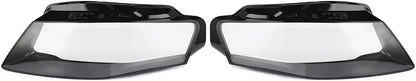 ya 7 8.24 baidi Pair Left&Right Headlight Lens Cover Clear Headlamp shell for Audi A4 2009-2012