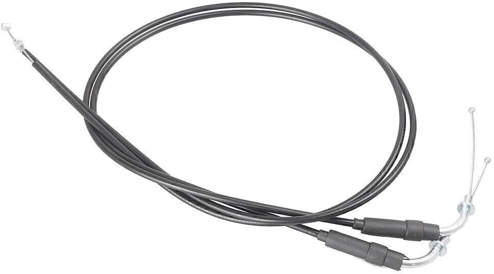 ya 4 8.14 FITS For Sportster XL1200 XL883 2x Motorcycle Steel Throttle Cables Wire Li