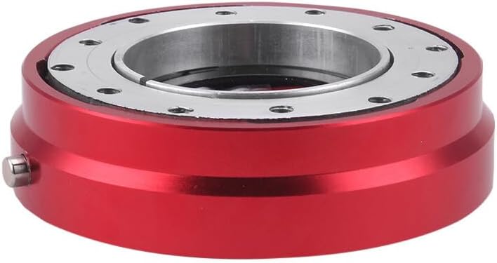 ya 12 10.8 baidi 6 Hole Steering Wheel Quick Release Hub Racing Adapter Snap Off Bolt Red