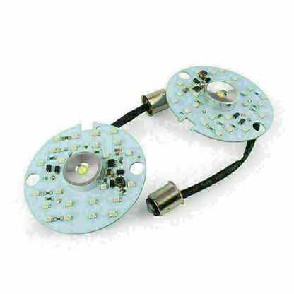 ya 6 8.14 Fit Harley Touring Yellow 1157 LED Turn Signal Light Daytime Running Lamp Bulb