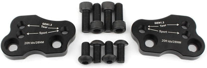ya 13 9.15 baidi Motorcycle Adjustable Handlebar Risers Adapter BLK for Honda Goldwing GL1800 2018-20