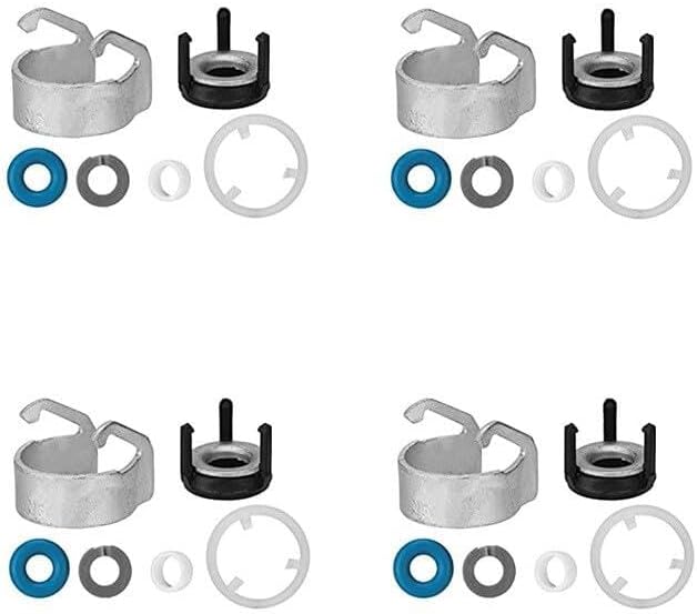 ya 10 9.16 baidi 4Pcs Fuel Injector O-ring Seals Repair Set for Audi A3 A4 Q5 for VW for Skoda 1.8T 2.0T
