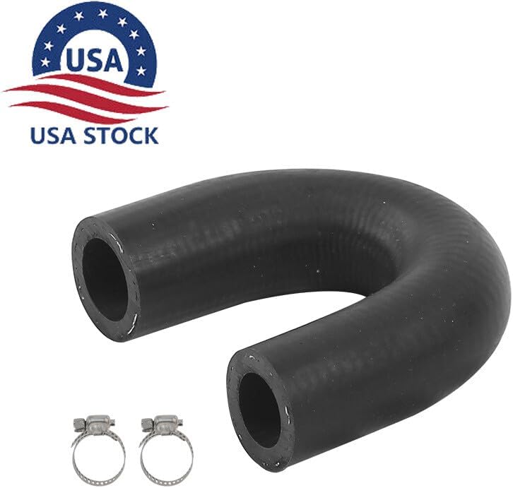ya 3 8.24 baidi LS/LT Heater Core Bypass Delete Hose Coolant Crossover w/Clamps Black