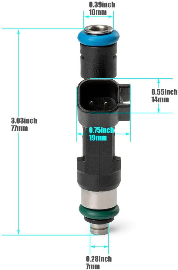 ya 4 8.8 6x Fuel Injectors for Chrysler Town & Country 08-10 3.8L 3.3L for Jeep Wrangler 3.8L