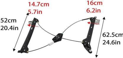 ya 12 10.8 baidi Power Window Regulator Front Left W/o Motor for Audi A5 S5 2007-2010-2016 New