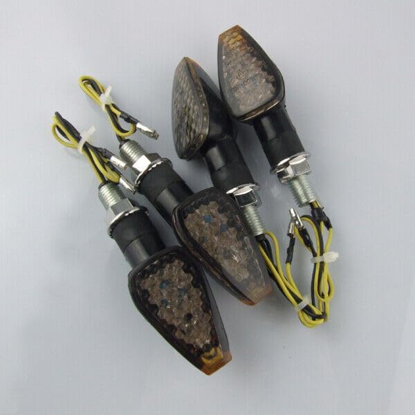 ya 11 9.14 zhengce 4xMotorrad for Mini Blinker Blinkleuchte E-Pr¨¹fzeichen12mm LED 12V Universa