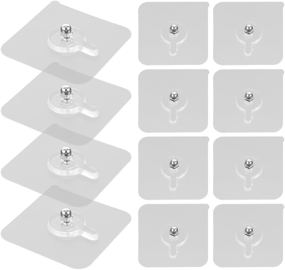 ya 26 10.21 baidi 12 PCS Picture Hangers Trace Screw Sticker Non Hooks Wall