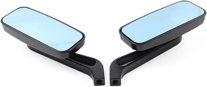 ya 13 9.15 baidi Rectangle Motor Rear View Side Mirrors for Harley Street Glide Road King Black