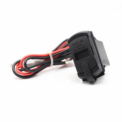 ya 3 8.24 baidi 12-24v Blue LED Jack Style Vehicle and Boat Detection Voltage Meter Dual USB Port Charger 