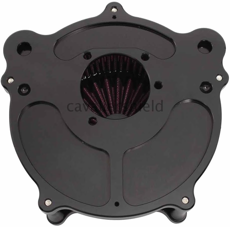 ya 23 10.7 baidi Billet Aluminum Contrast Cut Air Cleaner Intake Filter for Harley Touring Dyna