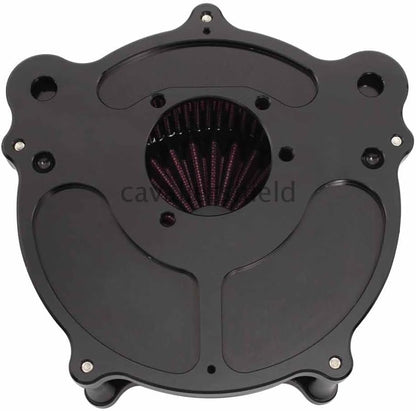 ya 23 10.7 baidi Billet Aluminum Contrast Cut Air Cleaner Intake Filter for Harley Touring Dyna