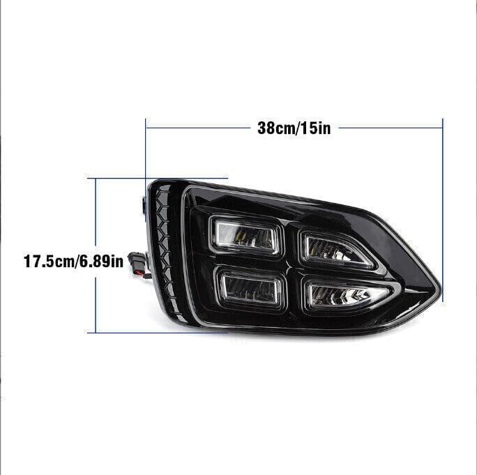 ya 10 9.16 zhengce 2Pcs for Hyundai Accent 2019-2020 Front Bumper Fog Lamp Modified LED White
