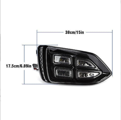 ya 10 9.16 zhengce 2Pcs for Hyundai Accent 2019-2020 Front Bumper Fog Lamp Modified LED White