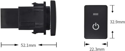 ya 13 9.15 baidi Latching Dashboard Control Switch Button wWire Harness For for for Suzuki for Jimny 2019-25