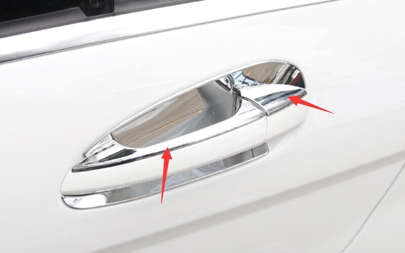 ya 2 8.15 Chrome Car Door Handle Cover Trim Decor 8 Pieces Fits for Mercedes-Benz GLK 2009-2015
