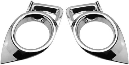 ya 10 9.16 zhengce 2x Chrome Front Fog Light Cover Trim for Toyota Highlander 2014-2016