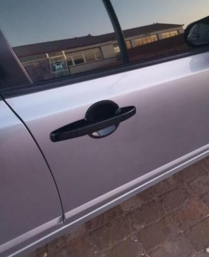 ya 2 8.15 Suitable for Honda Civic 8th 2006-2011 Carbon Fiber Side Door Handle + Bowl Cover Decoration 1 Set 
